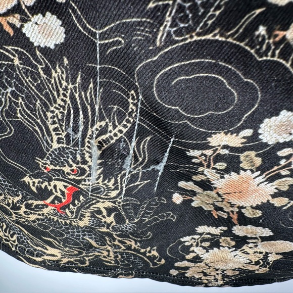 Urban Outfitters Dragon Print Black and Gold Dress Adjustable Straps Bodycon - Picture 5 of 14